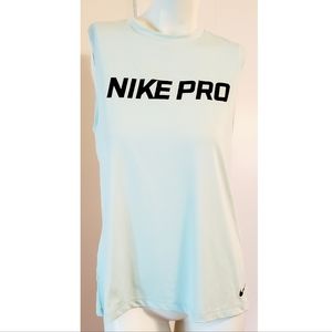 Women's Nike Pro Dri-Fit Tank Shirt Size Large Mint Green